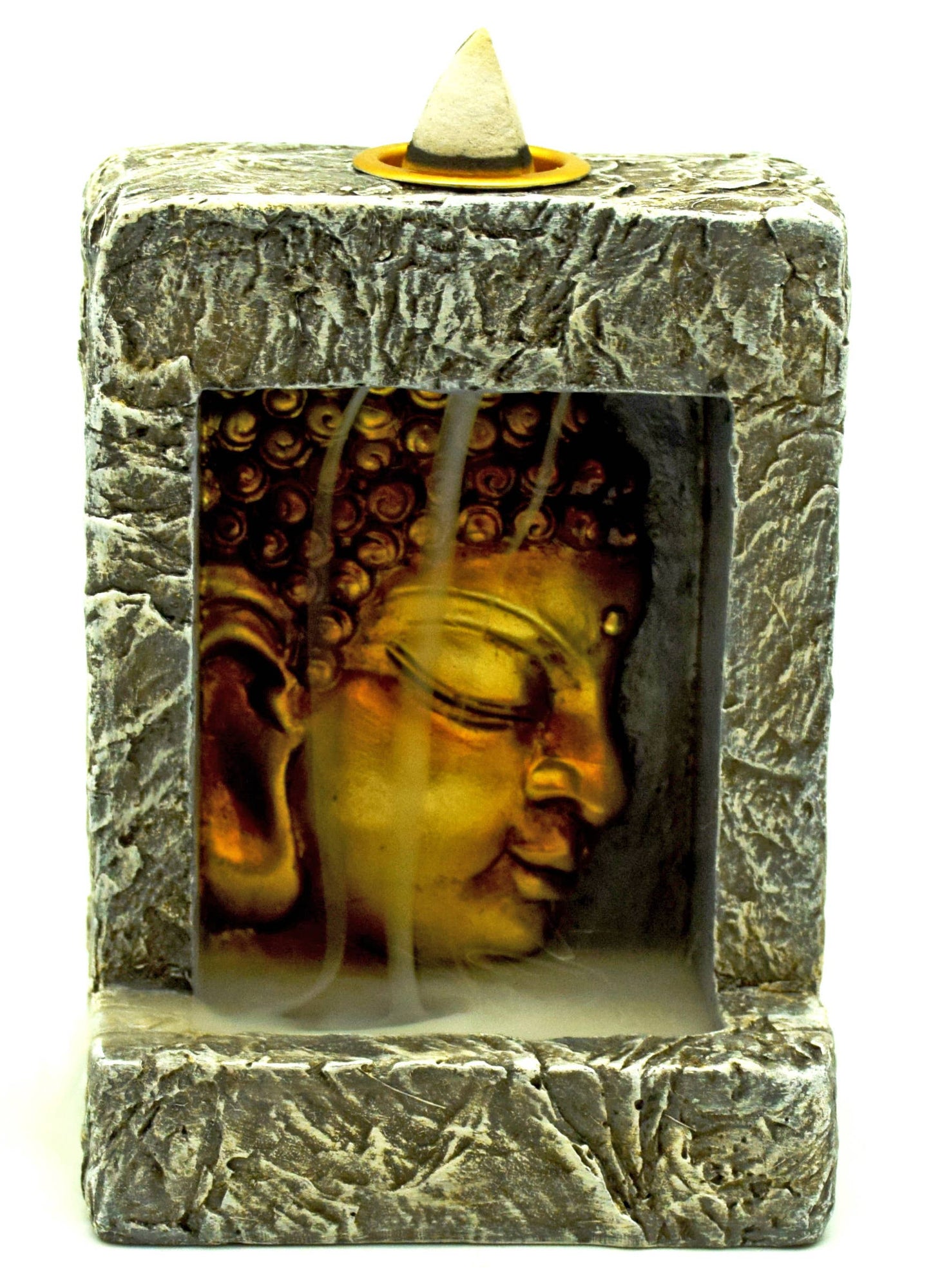 Buddha Square Back Flow Incense Burner